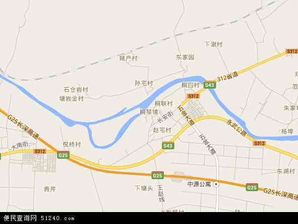 中国浙江省金华市武义县桐琴镇地图(卫星地图)图片
