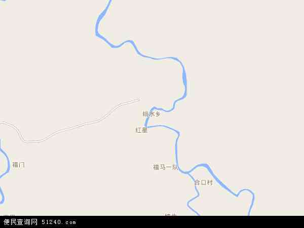 海南省省直辖县级行政区划白沙黎族自治县细水乡地图图片