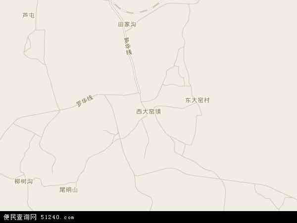 中国辽宁省辽阳市灯塔市西大窑镇地图(卫星地图)图片