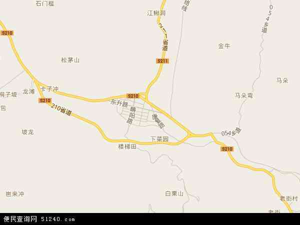 中国云南省文山壮族苗族自治州西畴县兴街镇地图(卫星地图)图片