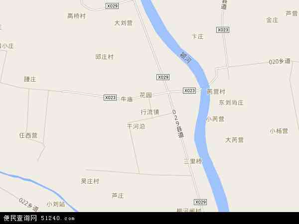 中国安徽省阜阳市颍泉区行流镇地图(卫星地图)图片