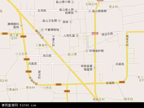 河北省沧州市盐山县盐山镇地图(地图)