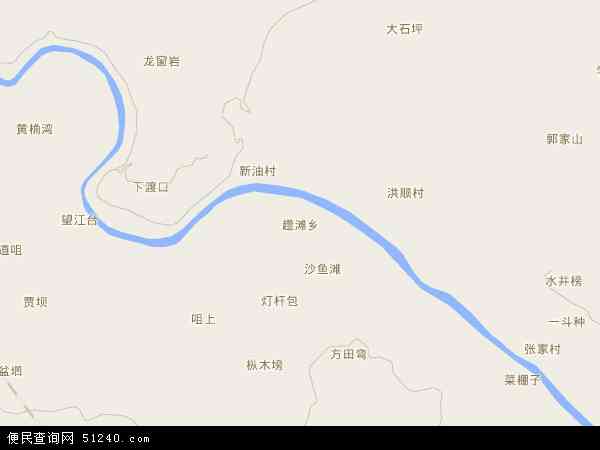 中国四川省宜宾市高县趱滩乡地图(卫星地图)图片