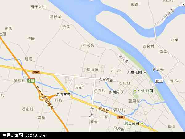 福建省漳州市龙海市榜山镇地图(地图)
