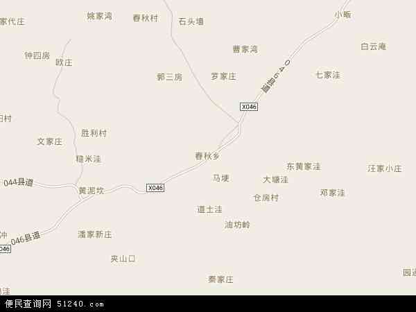 中国安徽省六安市舒城县春秋乡地图(卫星地图)图片