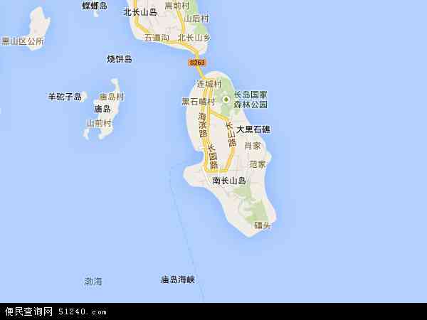 长岛地图高清晰