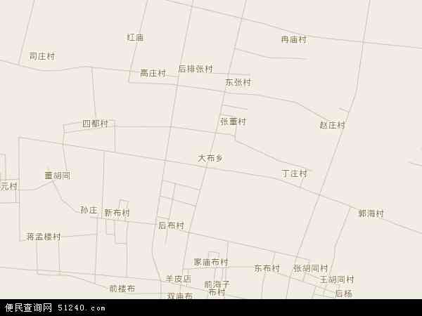 山东省聊城市阳谷县大布乡地图(地图)