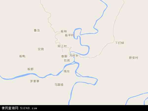 中国贵州省黔南布依族苗族自治州荔波县方村乡地图(卫星地图)图片
