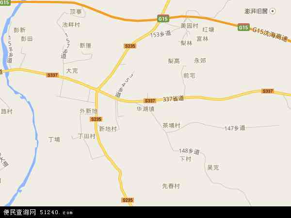 中国广东省揭阳市惠来县华湖镇地图(卫星地图)图片