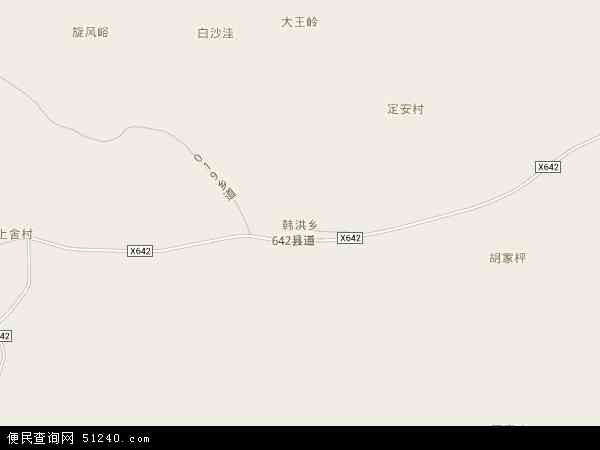 中国山西省长治市沁源县韩洪乡地图(卫星地图)图片