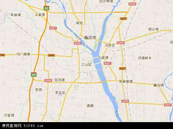 山东省临沂市兰山区地图(地图)