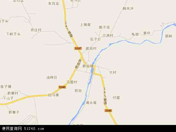 中国广东省韶关市乐昌市廊田镇地图(卫星地图)图片