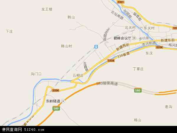 中国山西省晋城市沁水县龙港镇地图(卫星地图)图片