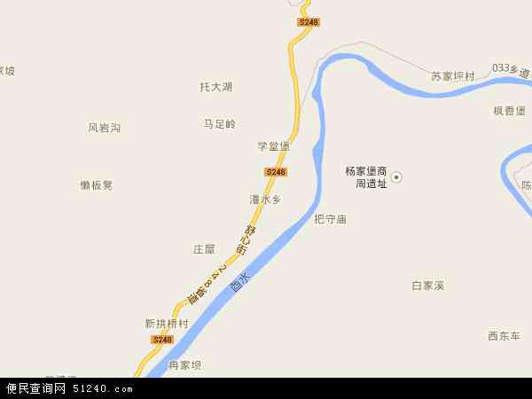 中国湖北省恩施土家族苗族自治州来凤县漫水乡地图(卫星地图)图片
