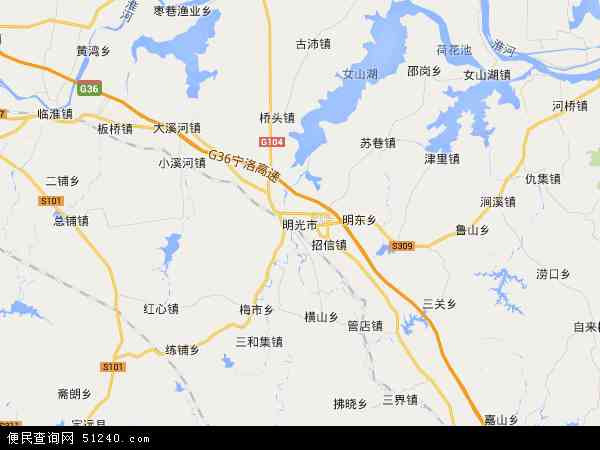  安徽省 滁州市 明光市 明光市地图 本站收录有:2020明光市