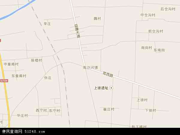 中国山东省枣庄市滕州市南沙河镇地图(卫星地图)图片