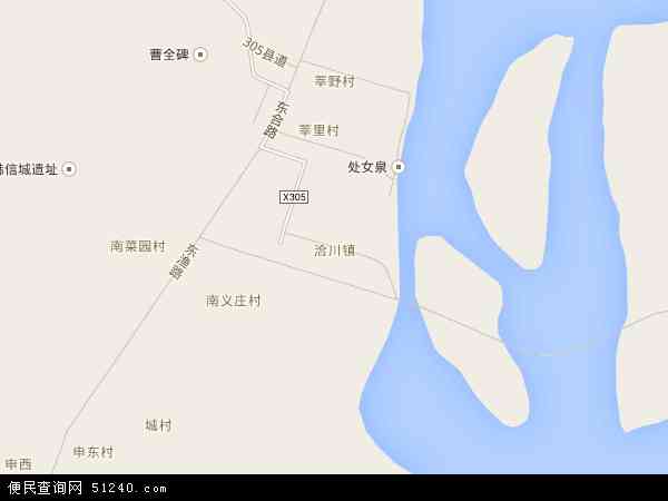 洽川镇地图 - 洽川镇卫星地图 - 洽川镇高清航拍