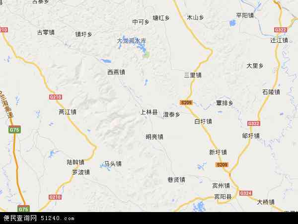 上林县电子地图图片