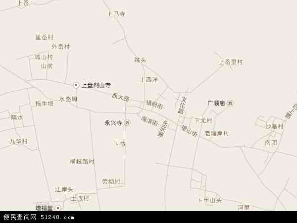 中国浙江省台州市临海市上盘镇地图(卫星地图)图片