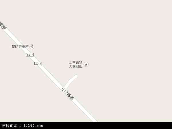 中国黑龙江省大庆市林甸县四季青镇地图(卫星地图)图片