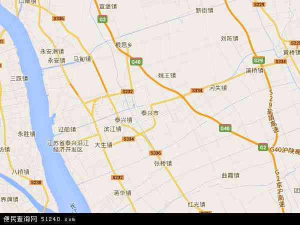 中国江苏省泰州市泰兴市市农科所地图(卫星地图)图片