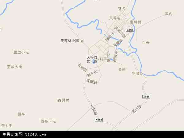 广西壮族崇左市天等县天等镇地图(地图)