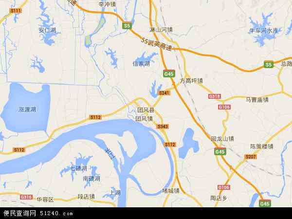 团风县电子地图图片