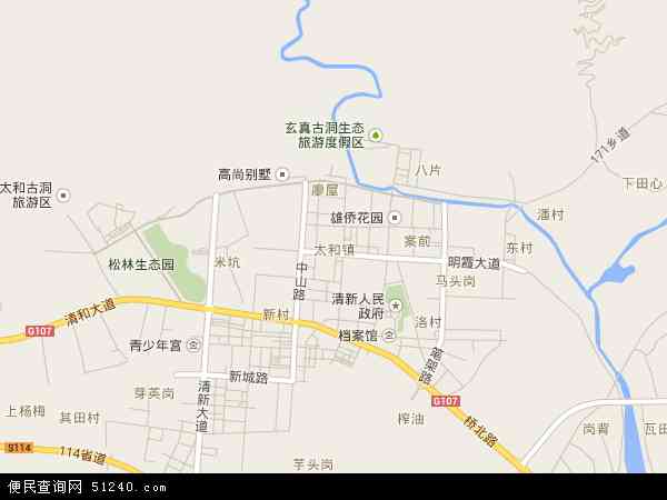广东省清远市清新区太和镇地图(地图)