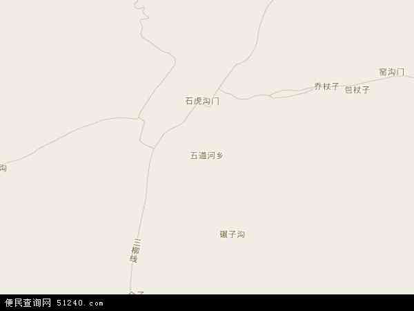 中国河北省承德市承德县五道河乡地图(卫星地图)图片