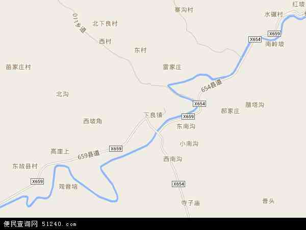 中国山西省长治市襄垣县下良镇地图(卫星地图)图片