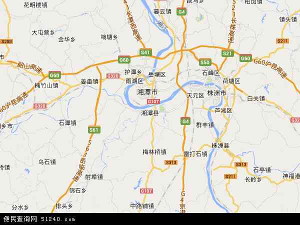 湘潭县地图 -  湘潭县  地图 