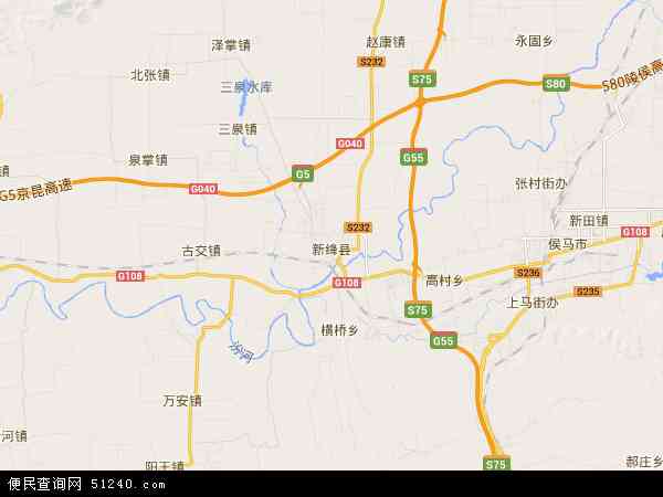 山西省运城市新绛县地图(地图)