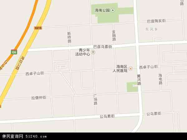 中国内蒙古自治区乌海市海南区西卓子山地图(卫星地图)图片