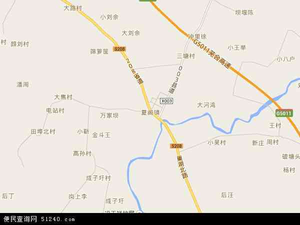 中国安徽省合肥市巢湖市夏阁镇地图(卫星地图)图片