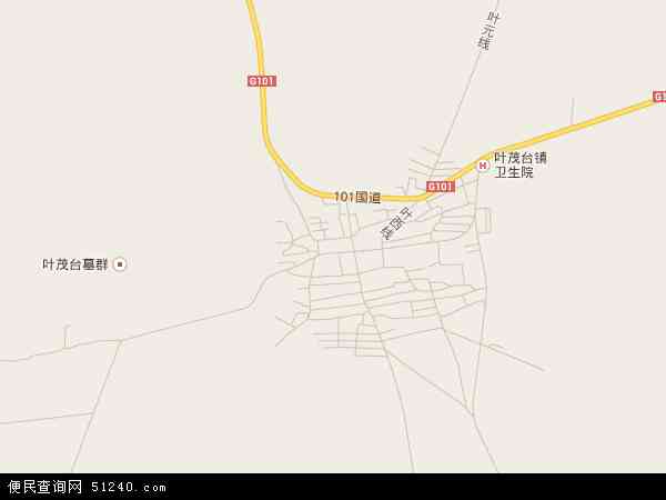 中国辽宁省沈阳市法库县叶茂台镇地图(卫星地图)图片