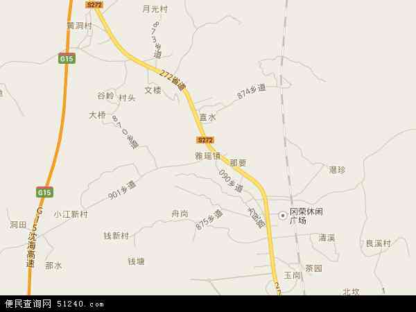 中国广东省江门市鹤山市雅瑶镇地图(卫星地图)图片