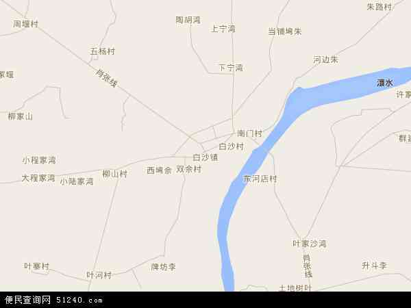 中国湖北省孝感市孝昌县白沙镇地图(卫星地图)图片
