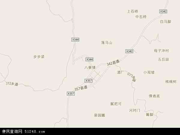 中国云南省文山壮族苗族自治州马关县八寨镇地图(卫星地图)图片