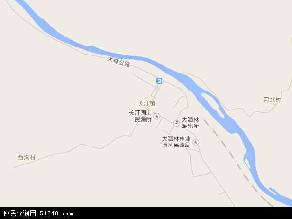 中国黑龙江省牡丹江市海林市长汀镇地图(卫星地图)图片