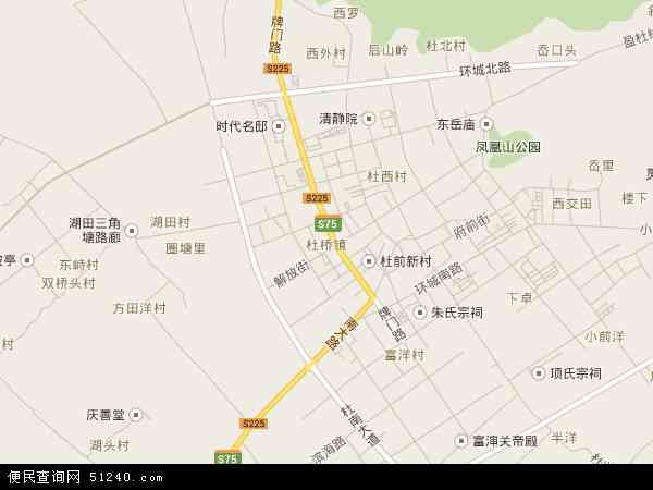 中国浙江省台州市临海市杜桥镇地图(卫星