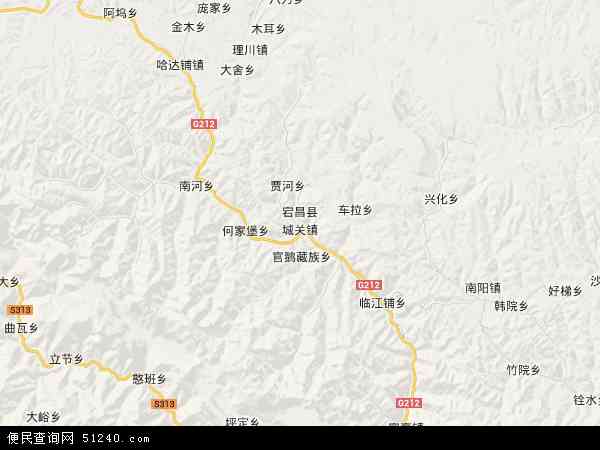 宕昌县地图 - 宕昌县卫星地图图片
