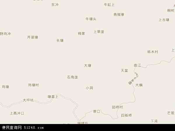 大塘镇地图 - 大塘镇卫星地图 - 大塘镇高清航拍