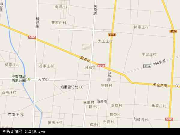 中国河北省邢台市宁晋县凤凰镇地图(卫星地图