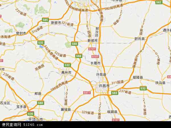 中国河南省许昌市禹州市花石镇地图(卫星地图)图片