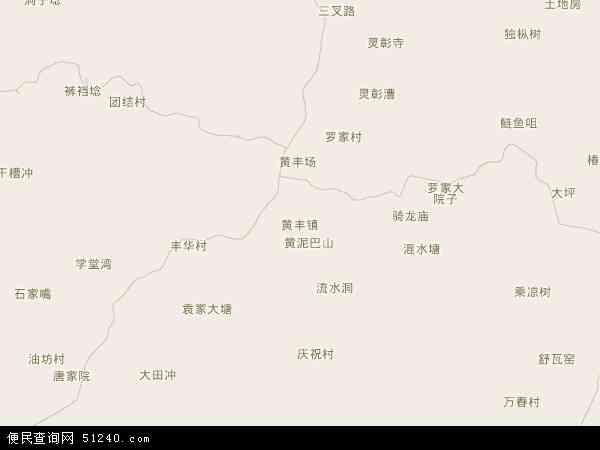 中国四川省眉山市彭山县黄丰镇地图(卫星地图)图片