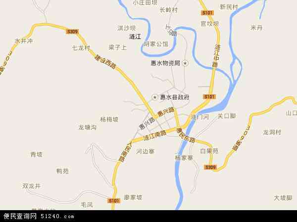 中国贵州省黔南布依族苗族自治州惠水县和平镇地图(卫星地图)图片