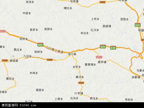 泾川县地图 - 泾川县卫星地图图片