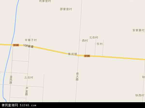 陕西省西安市周至县集贤镇地图(地图)