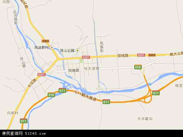 中国吉林省通化市通化县快大茂镇地图(卫星地图)图片