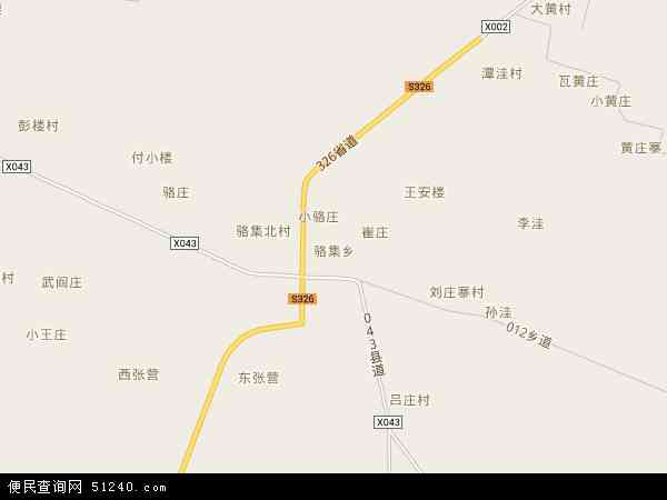 河南省商丘市夏邑县骆集乡地图(地图)